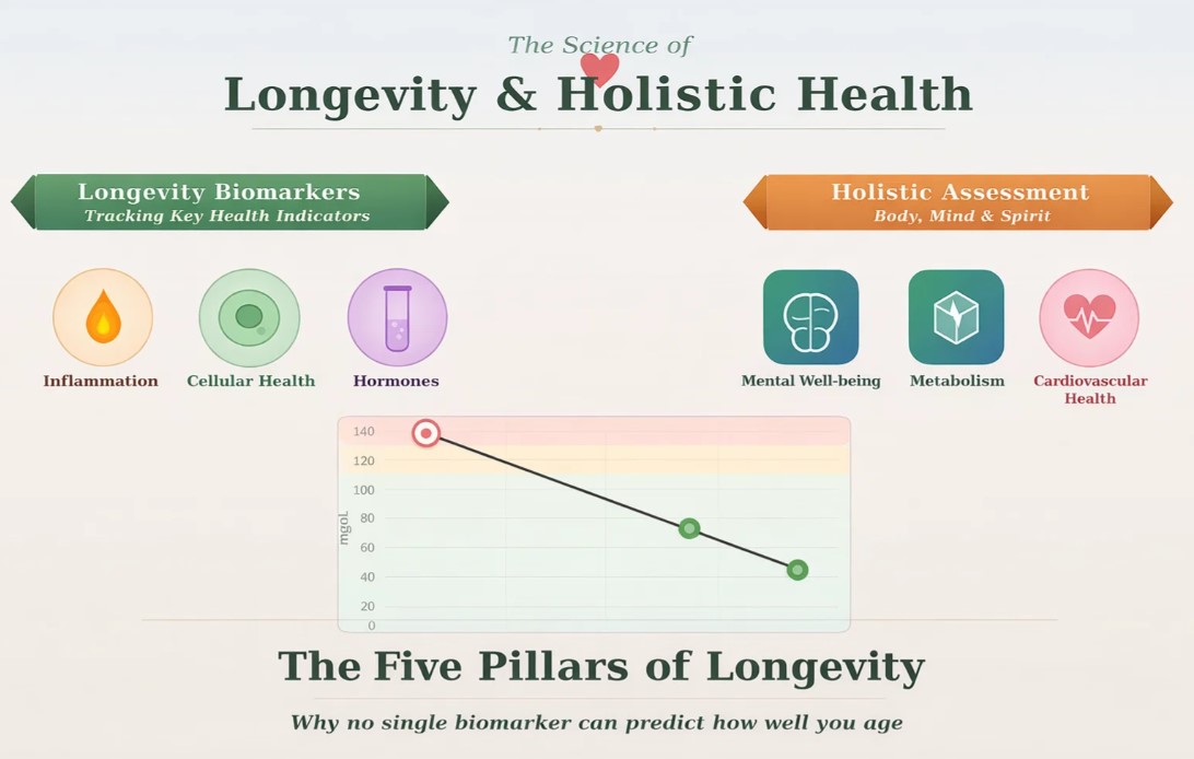 The Science of Longevity Biomarkers: Why Holistic Health Assessment Is Essential for a Longer, Healthier Life