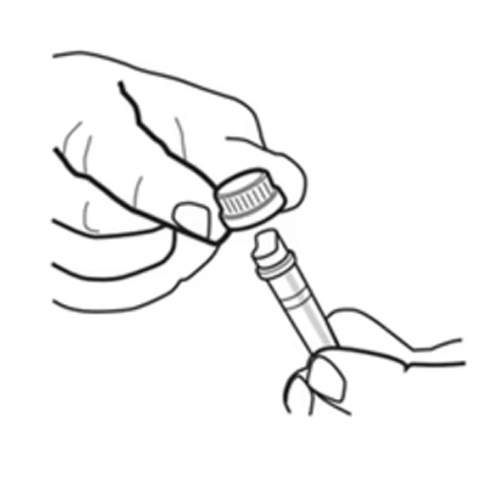 Place tube into holes on paper sleeve