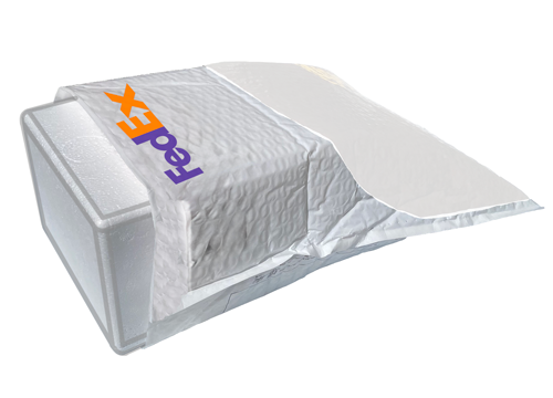 Put box in FedEx envelop