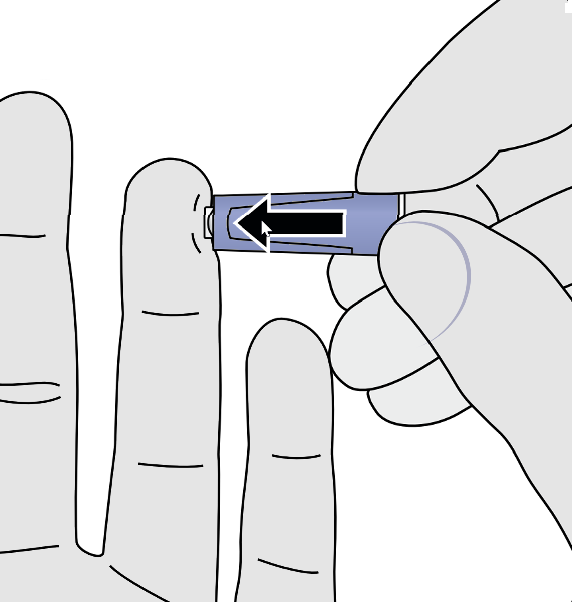 Apply Lancet on Finger